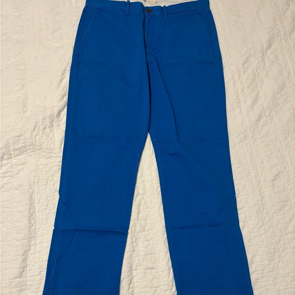 J. Crew Men's Vibrant Blue Chinos